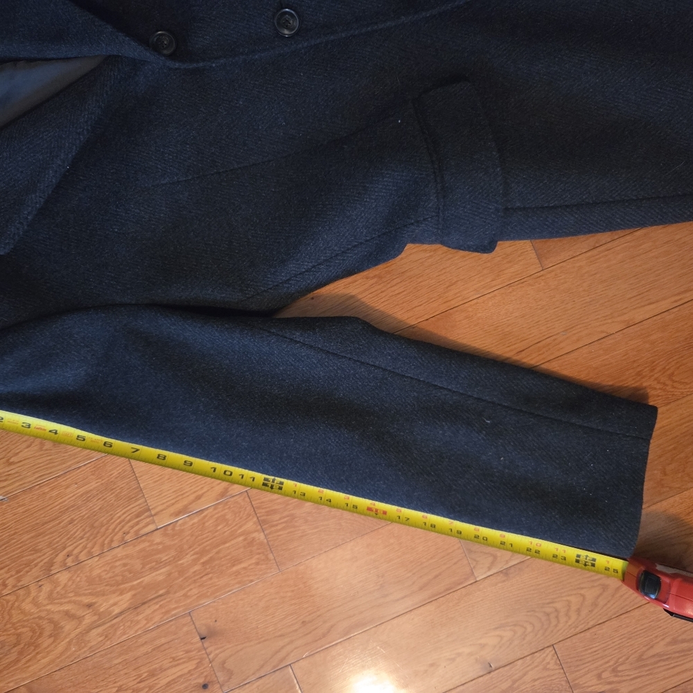 Joseph Abboud Charcoal Wool Peacoat - Picture 7 of 8